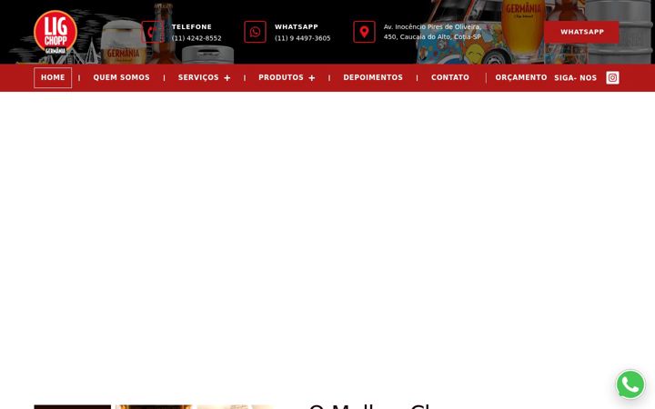 Screenshot of ligchoppgermaniacotia.com.br