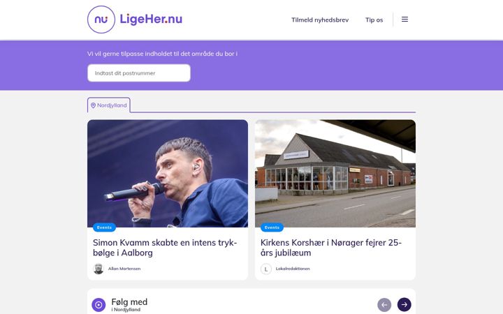 Screenshot of ligeher.nu