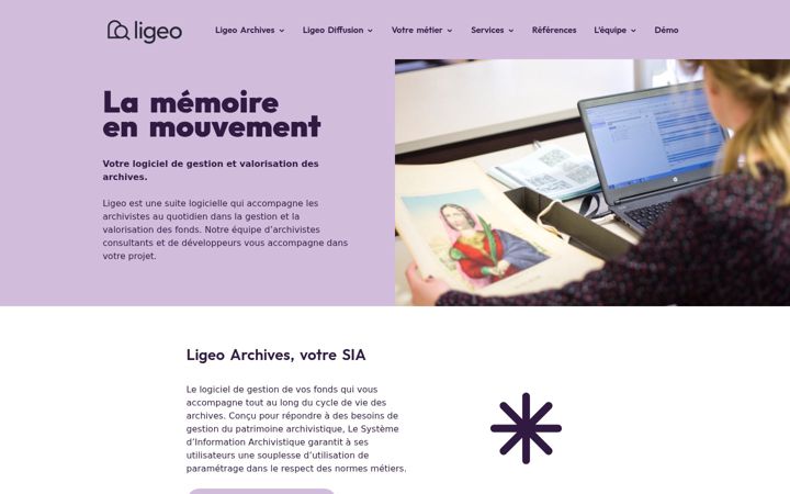 Screenshot of ligeo-archives.com