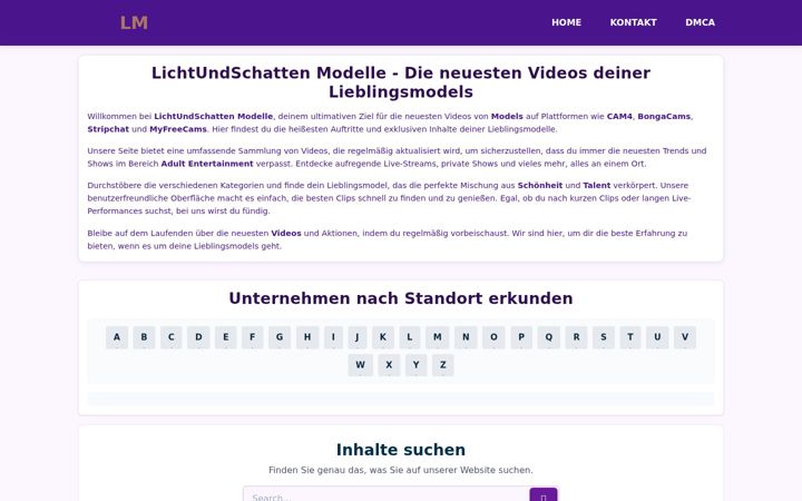 Screenshot of light-and-dark.de