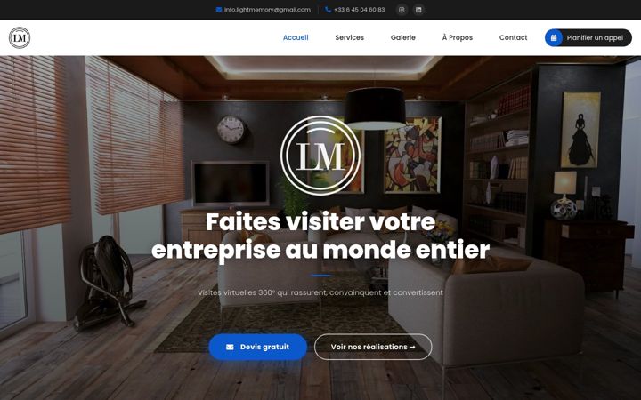 Screenshot of light-memory.com