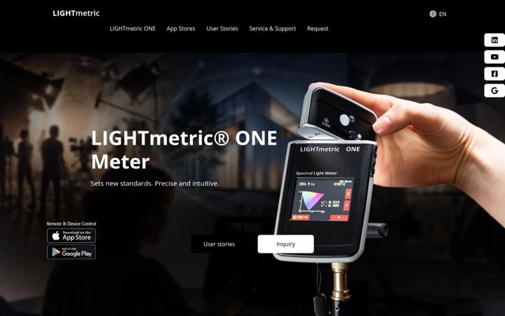 Screenshot ta' light-metric.com