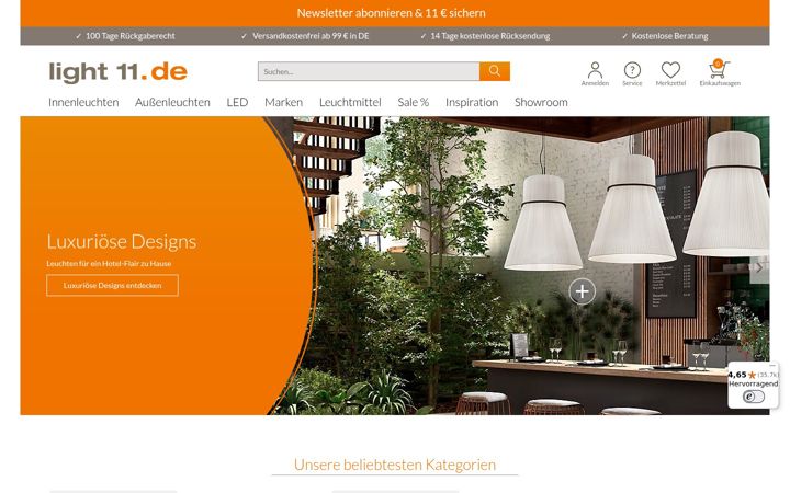 Screenshot of light11.de
