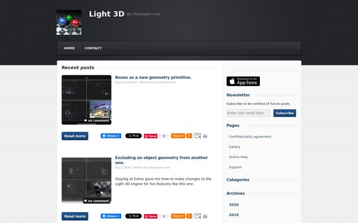 Screenshot of light3d.org