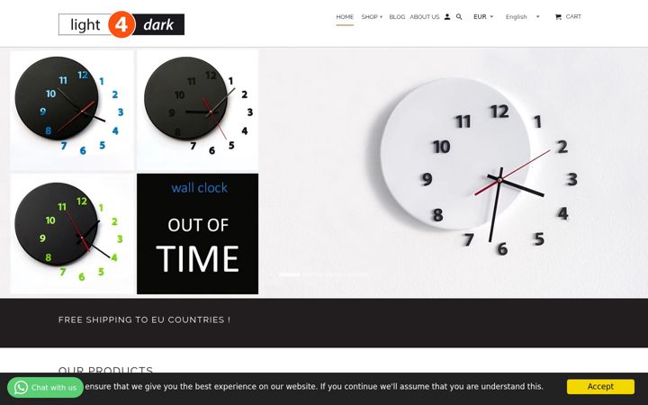 Screenshot of light4dark.com
