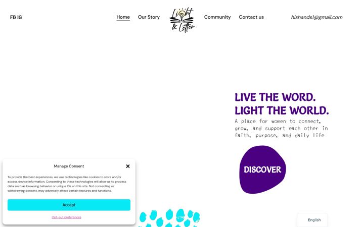 Screenshot of lightandletterdigital.com