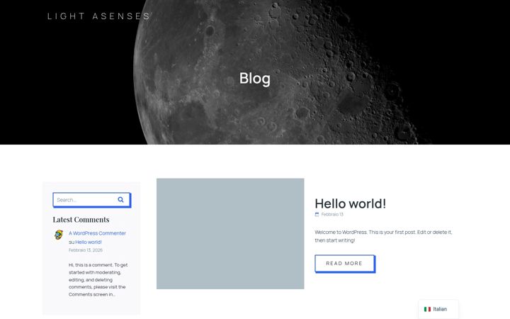 Screenshot of lightasenses.com