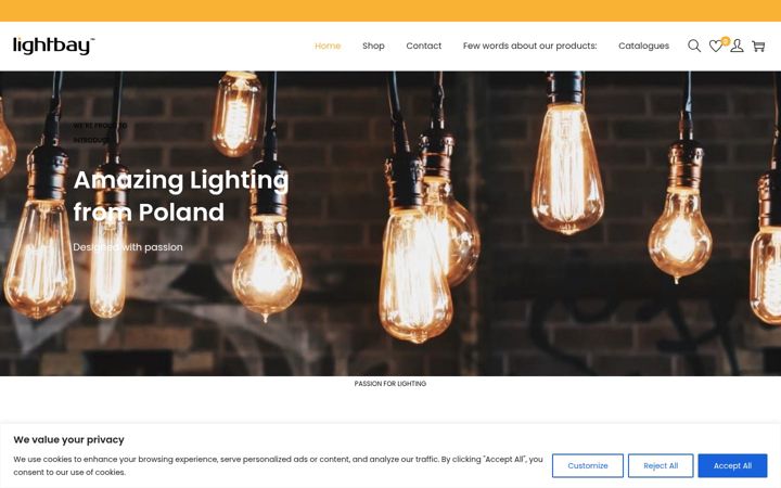 Screenshot of lightbay.eu