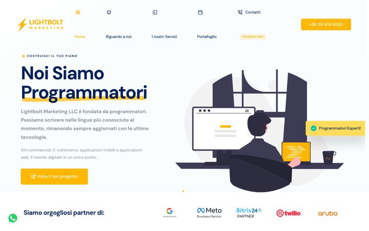 Screenshot of lightboltmarketing.it