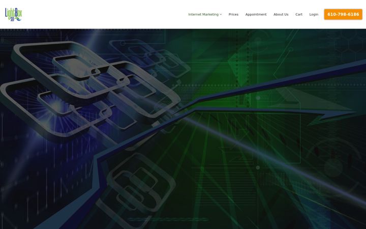 Screenshot of lightboxseo.com