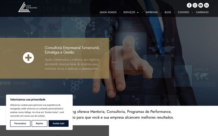 Screenshot of lightconsulting.com.br