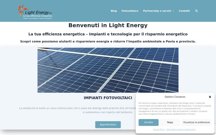 Screenshot of lightenergy.eu