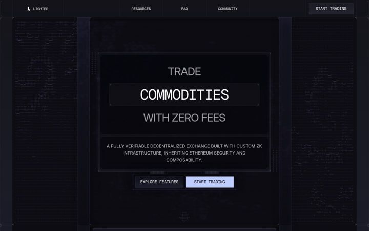 Screenshot of lighter.xyz