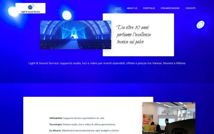 Screenshot of lightesoundservice.it