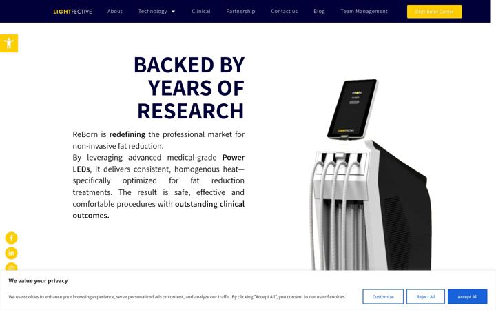 Screenshot of lightfective.com