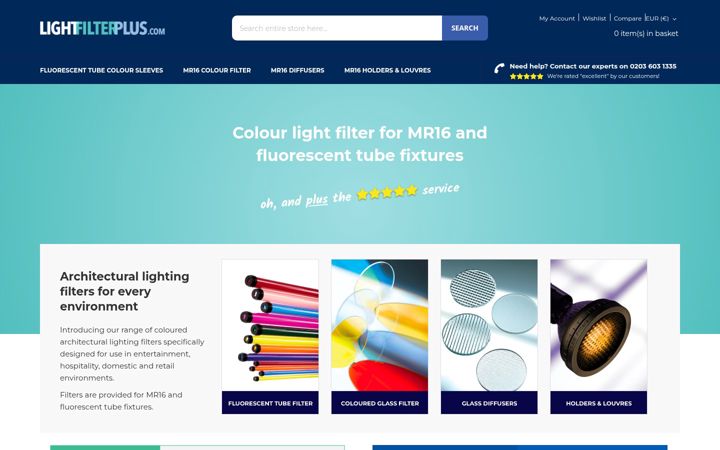 Screenshot of lightfilterplus.com