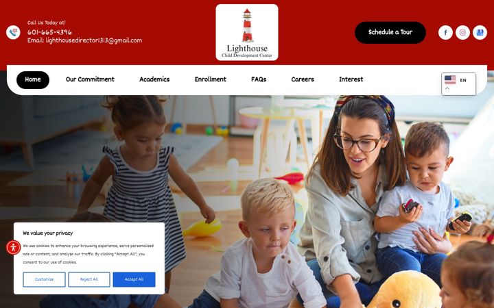 Screenshot of lighthouseatbaptist.org