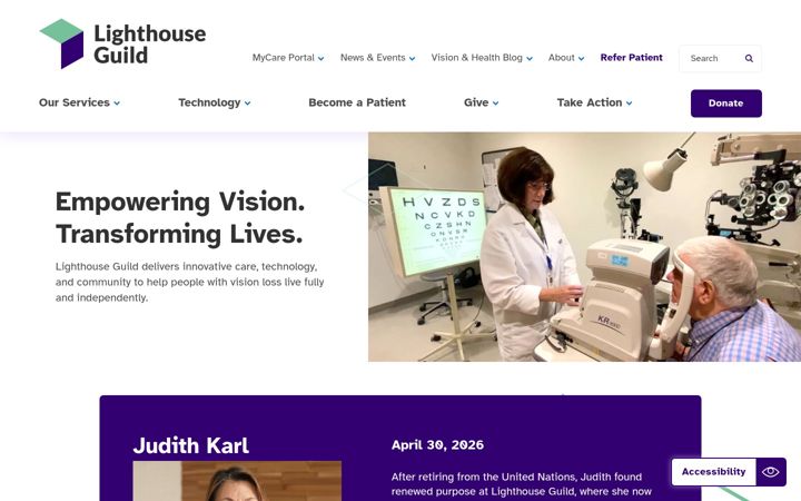 Screenshot of lighthouseguild.org