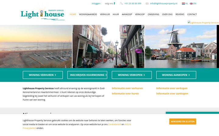 Screenshot of lighthouseproperty.nl