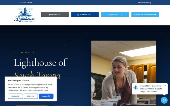 Screenshot of lighthousesouthtampa.com