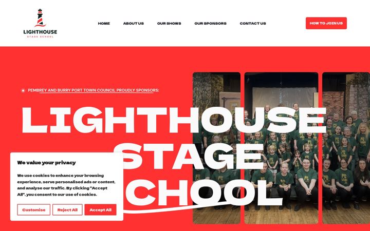 Screenshot of lighthousestageschool.org
