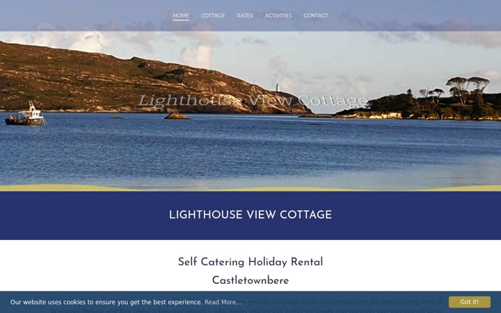 Screenshot of lighthouseviewcottage.com