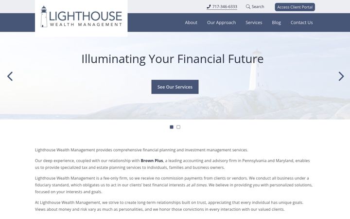 Screenshot of lighthousewealth.com