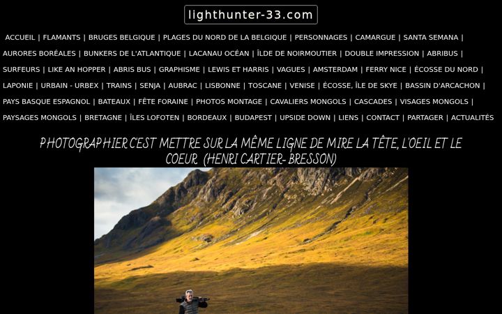 Screenshot of lighthunter-33.com