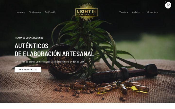 Screenshot of lightincbd.com