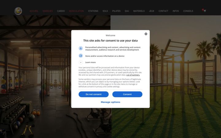 Screenshot of lightinfitness.com