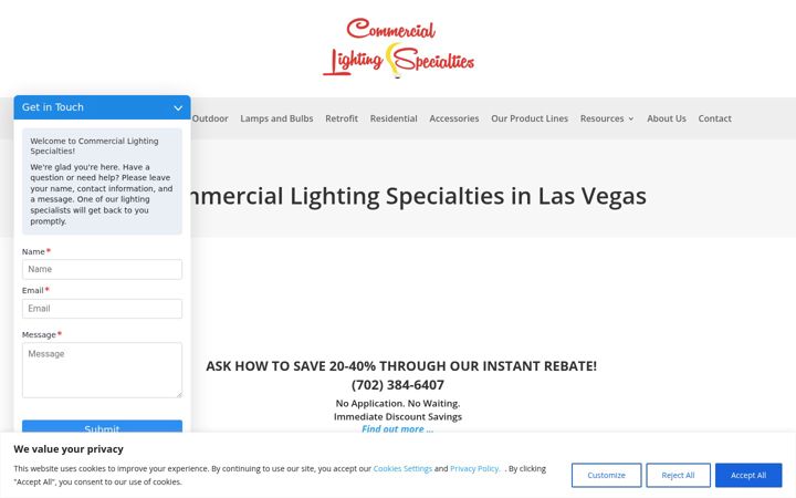 Screenshot of lightingspecialtieslv.com
