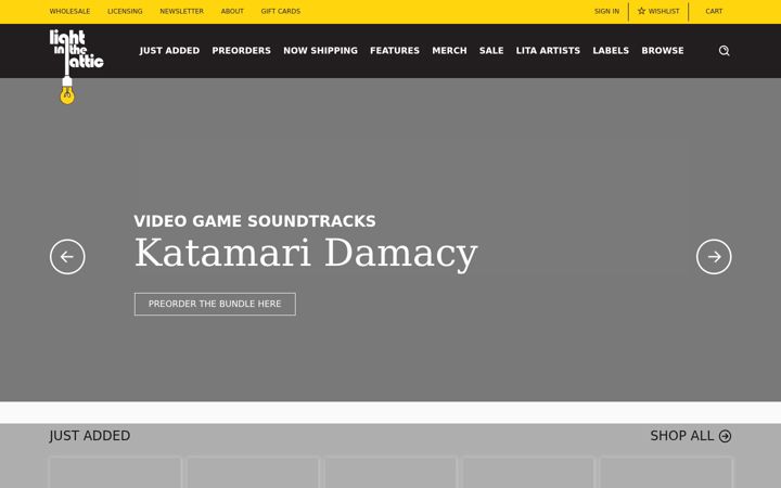 Screenshot of lightintheattic.net
