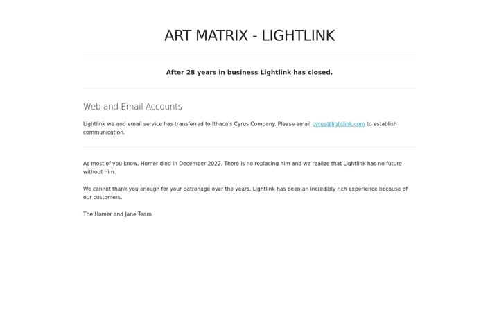 Screenshot of lightlink.com
