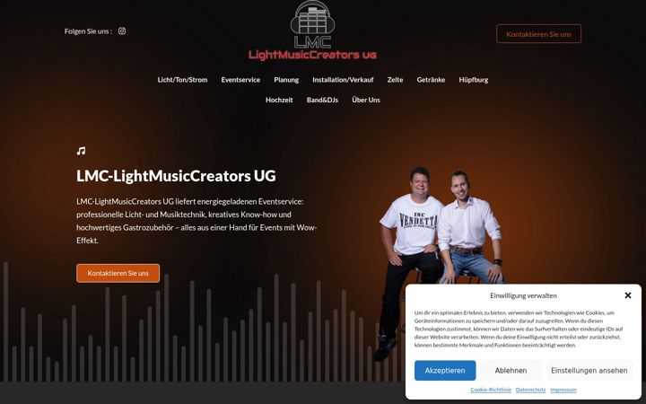 Screenshot of lightmusiccreators.de