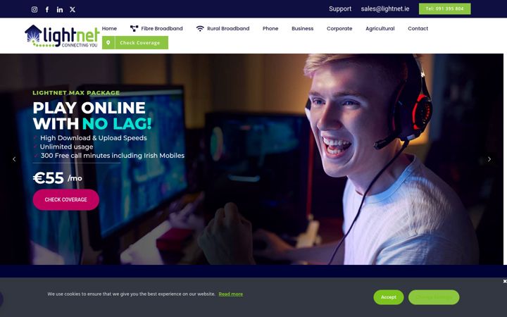 Képernyőkép: lightnet.ie