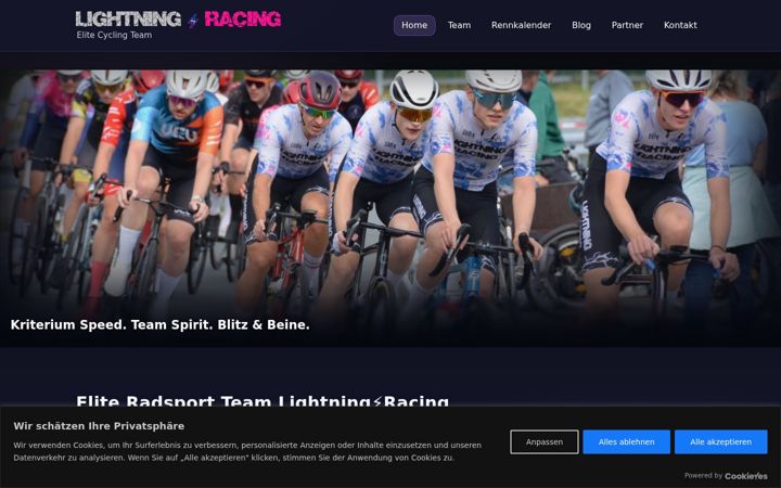 Screenshot of lightning-racing.com