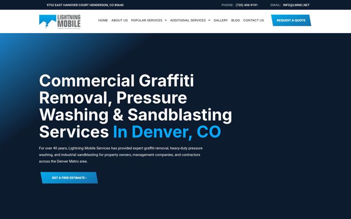 Screenshot of lightningmobileinc.com