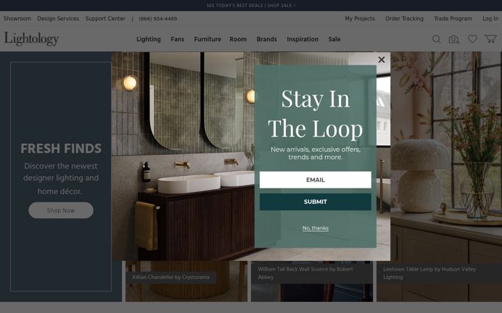 Screenshot of lightology.com