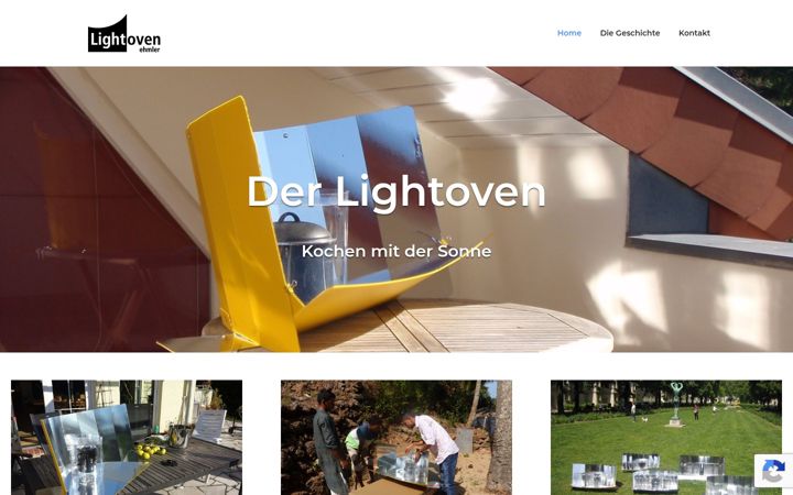 Screenshot of lightoven.de