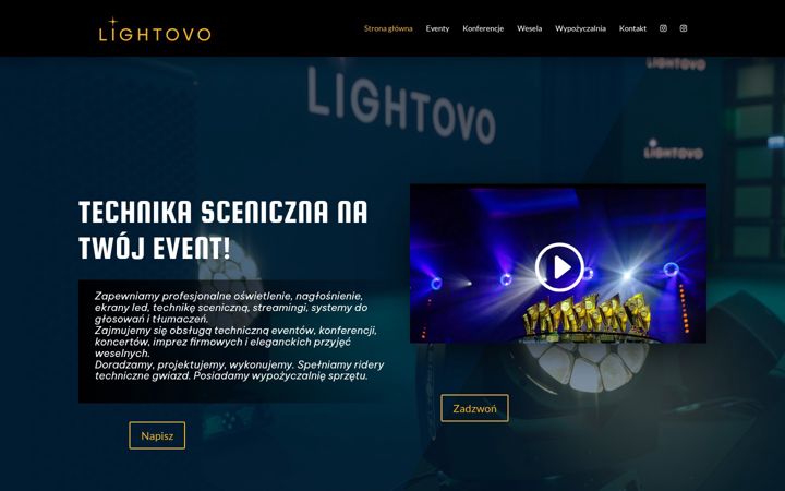 Screenshot of lightovo.pl