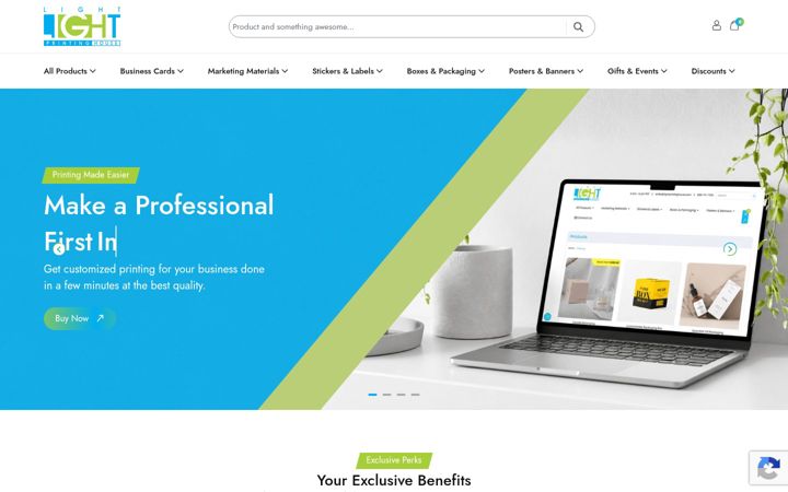 Screenshot of lightprintinghouse.com