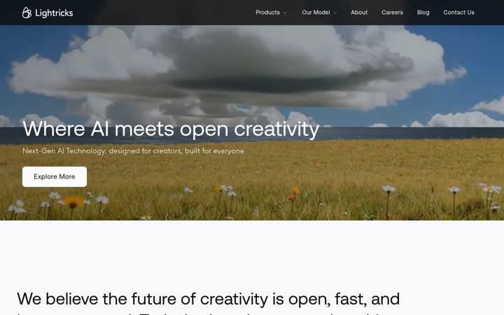 Screenshot of lightricks.com