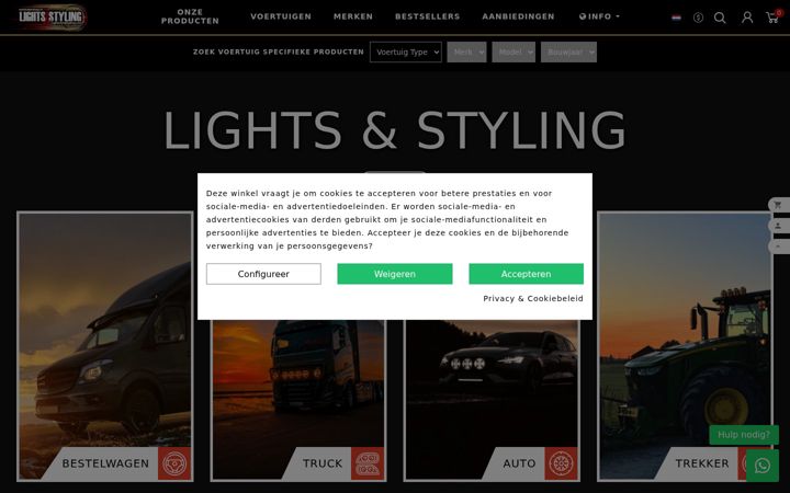 Screenshot di lightsandstyling.com