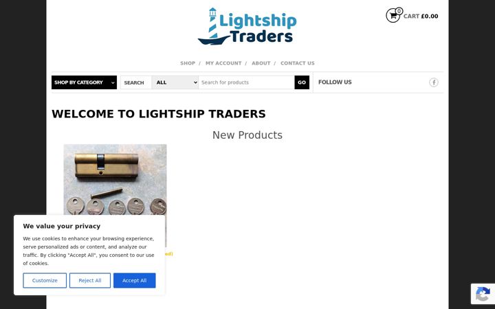 Screenshot of lightship-traders.co.uk