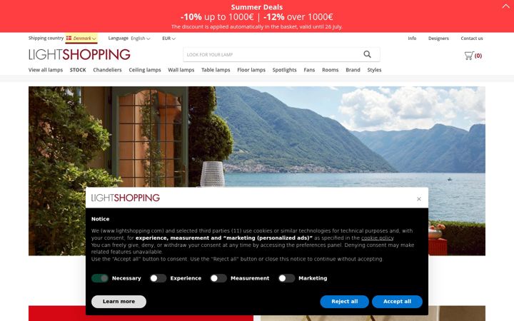Screenshot of lightshopping.com