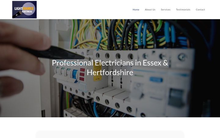 Screenshot of lightsourceelectrical.co.uk