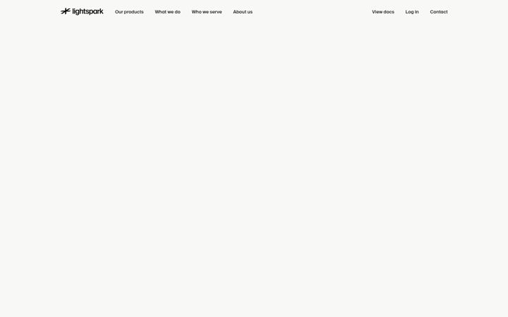 Screenshot of lightspark.com