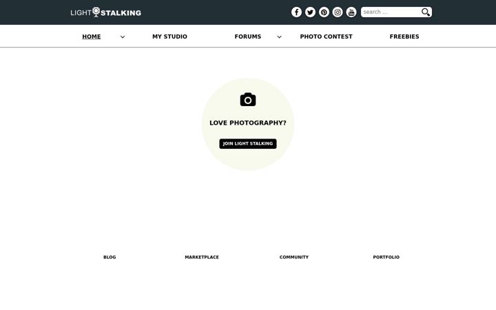 Screenshot von lightstalking.com
