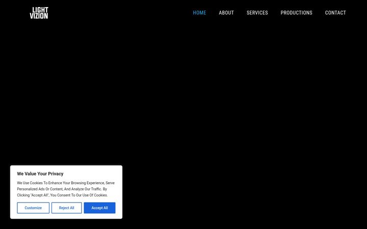 Screenshot of lightvizion.com