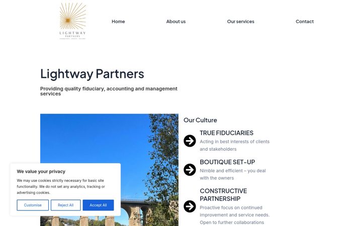 Screenshot of lightwaypartners.com